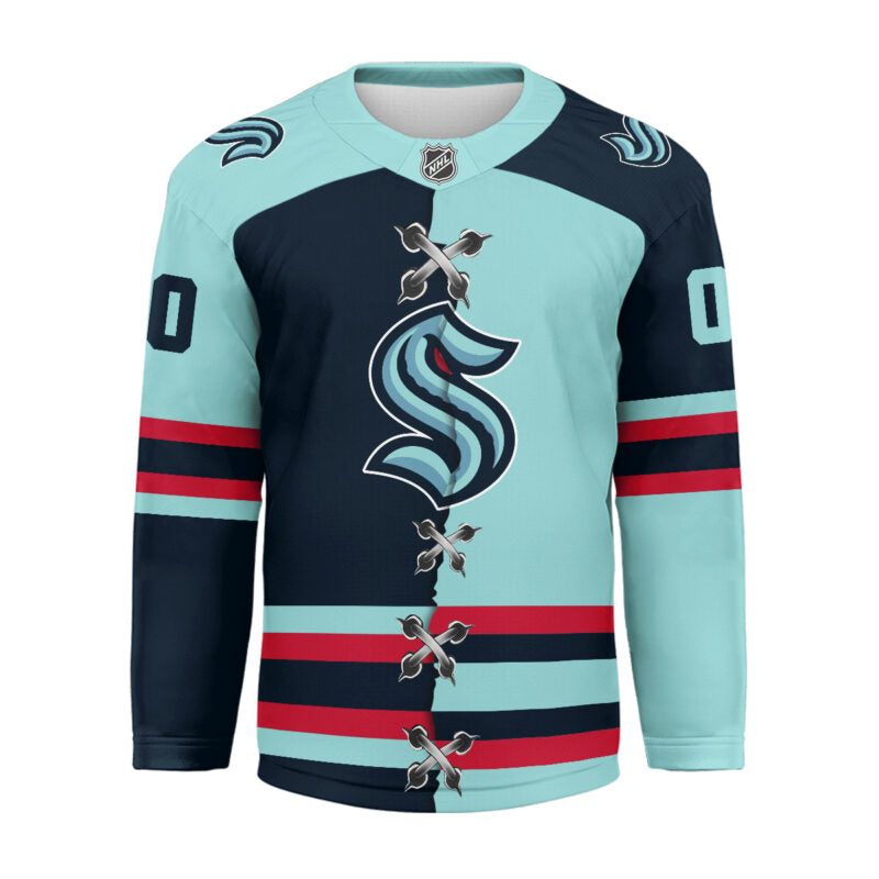 LIMITED EDITION - NEW CUSTOMIZED NHL20 ST KRAKEN UNISEX HOCKEY JERSEY