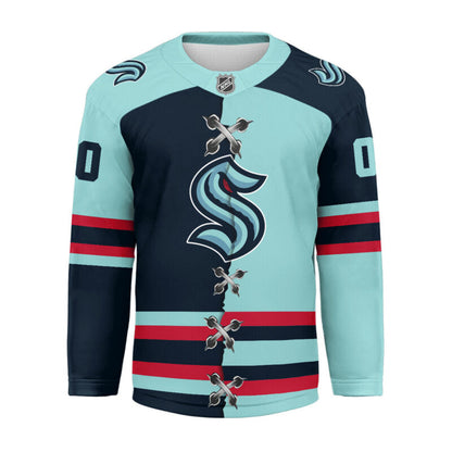 LIMITED EDITION - NEW CUSTOMIZED NHL20 ST KRAKEN UNISEX HOCKEY JERSEY