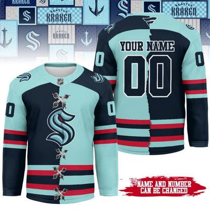 LIMITED EDITION - NEW CUSTOMIZED NHL20 ST KRAKEN UNISEX HOCKEY JERSEY