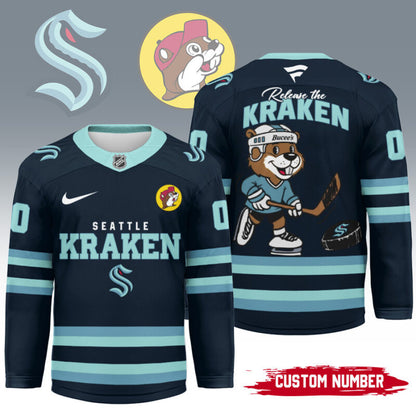 LIMITED EDITION - NEW CUSTOMIZED NHL20 ST KRAKEN UNISEX HOCKEY JERSEY