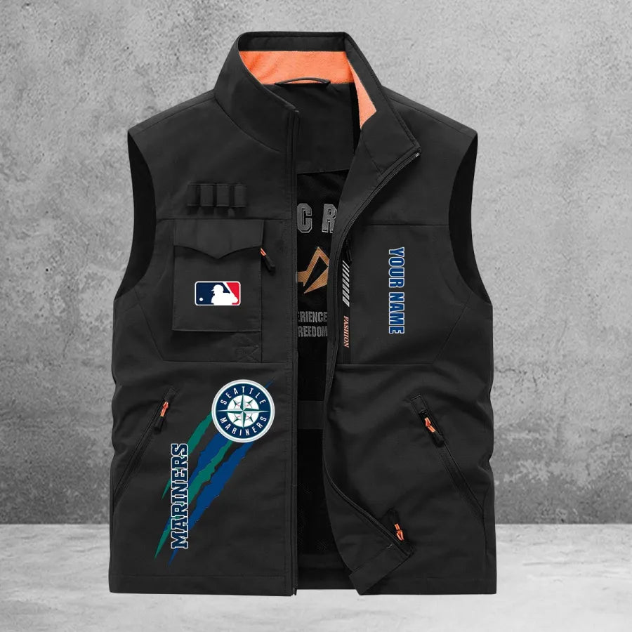 LIMITED EDITION - NEW CUSTOMIZED MLB14 SMS SEATTLE MARINERS SLEEVELESS VEST