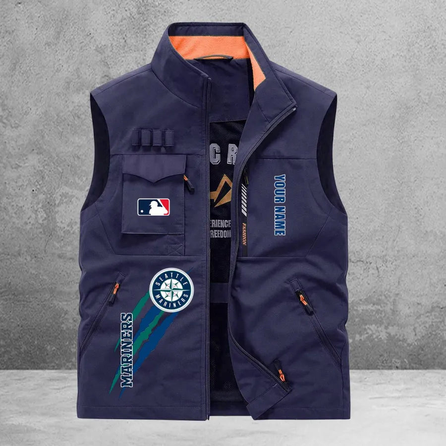 LIMITED EDITION - NEW CUSTOMIZED MLB14 SMS SEATTLE MARINERS SLEEVELESS VEST