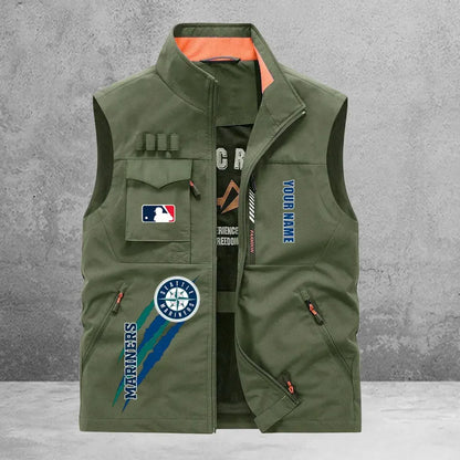 LIMITED EDITION - NEW CUSTOMIZED MLB14 SMS SEATTLE MARINERS SLEEVELESS VEST