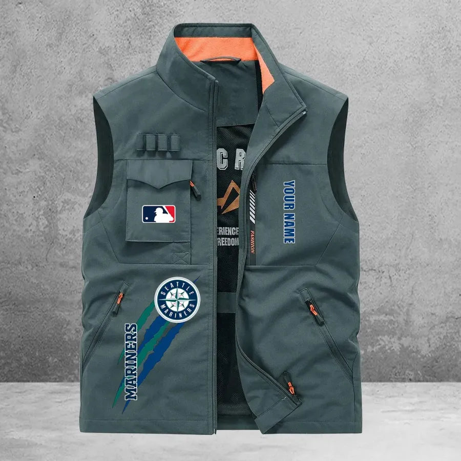 LIMITED EDITION - NEW CUSTOMIZED MLB14 SMS SEATTLE MARINERS SLEEVELESS VEST