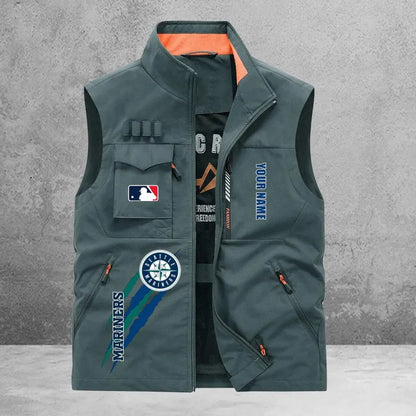LIMITED EDITION - NEW CUSTOMIZED MLB14 SMS SEATTLE MARINERS SLEEVELESS VEST