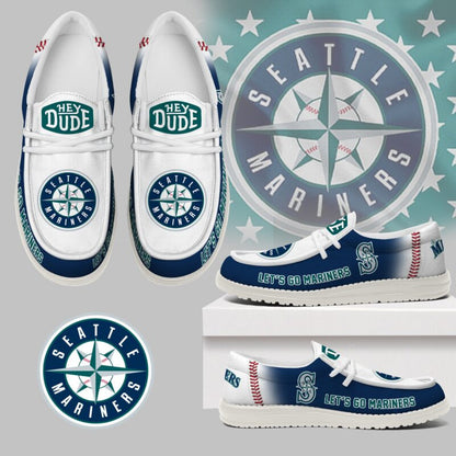 LIMITED EDITION - NEW CUSTOMIZED MLB14 ST MARINERS LOAFER SHOES