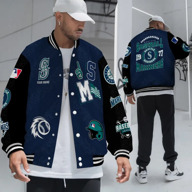 LIMITED EDITION - NEW CUSTOMIZED MLB14 SMS SEATTLE MARINERS UNISEX T-SHIRT, POLO, HOODIE & JACKETS