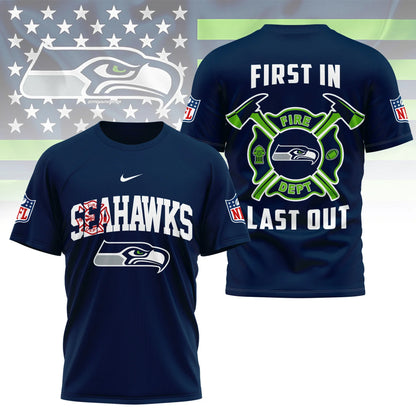 LIMITED EDITION - NEW CUSTOMIZED NFL06 SSH SEATTLE SEAHAWKS T-SHIRT | MULTIPLE COLORS AVAILABLE