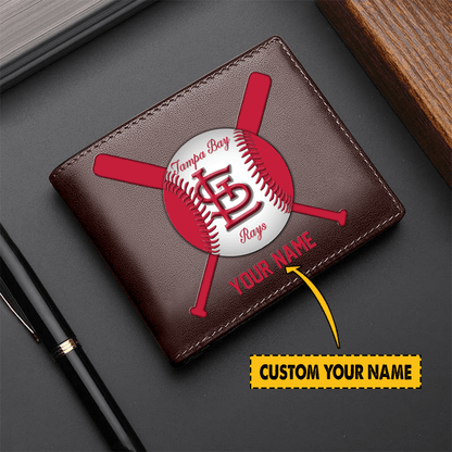LIMITED EDITION - NEW CUSTOMIZED MLB24 SL CARDINALS LEATHER WALLET