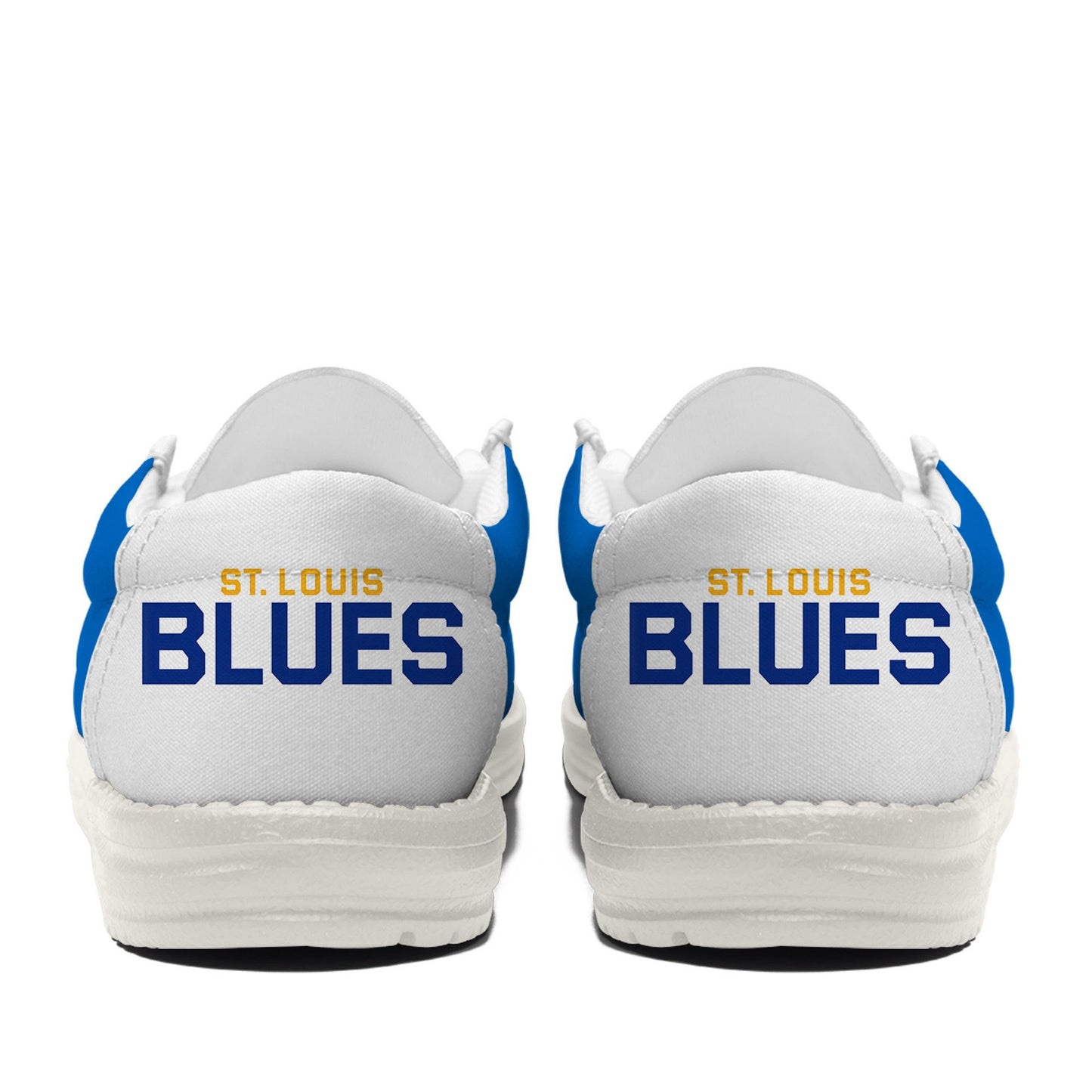 LIMITED EDITION - NEW CUSTOMIZED NHL14 SLB ST. LOUIS BLUES LOAFER SHOES
