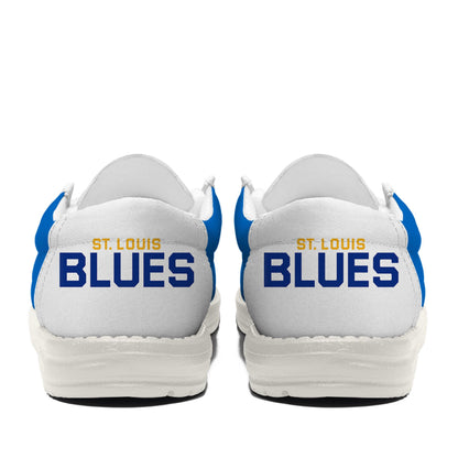 LIMITED EDITION - NEW CUSTOMIZED NHL14 SLB ST. LOUIS BLUES LOAFER SHOES