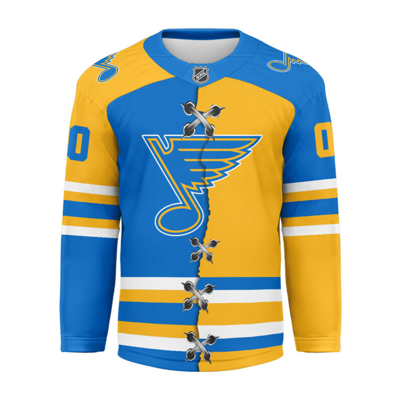 LIMITED EDITION - NEW CUSTOMIZED NHL14 SL BLUES UNISEX HOCKEY JERSEY