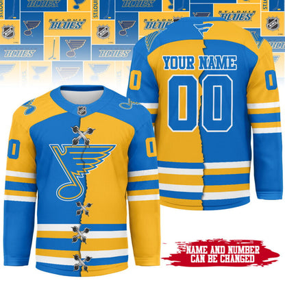 LIMITED EDITION - NEW CUSTOMIZED NHL14 SL BLUES UNISEX HOCKEY JERSEY