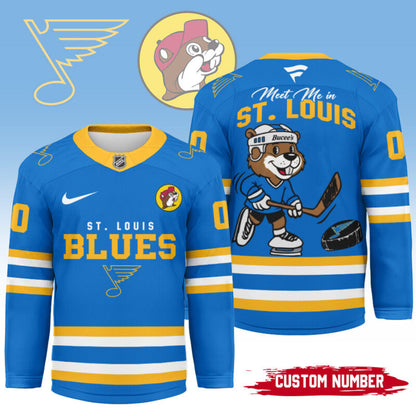 LIMITED EDITION - NEW CUSTOMIZED NHL14 SL BLUES UNISEX HOCKEY JERSEY