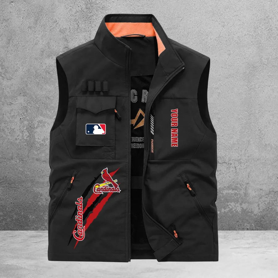 LIMITED EDITION - NEW CUSTOMIZED MLB24 SLC ST. LOUIS CARDINALS SLEEVELESS VEST