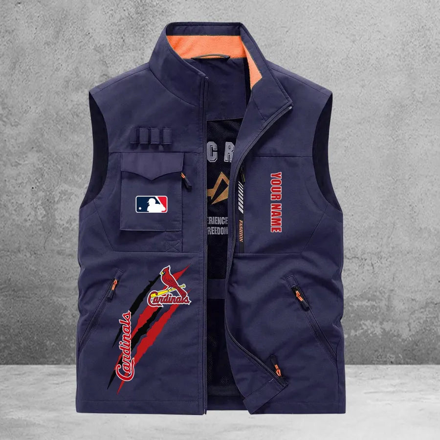 LIMITED EDITION - NEW CUSTOMIZED MLB24 SLC ST. LOUIS CARDINALS SLEEVELESS VEST