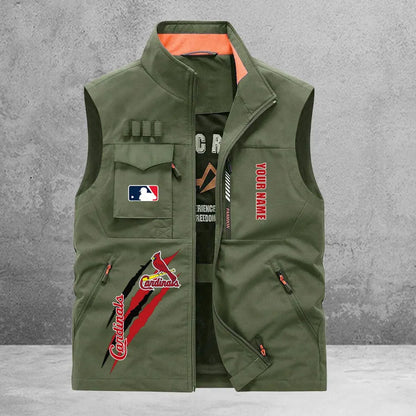 LIMITED EDITION - NEW CUSTOMIZED MLB24 SLC ST. LOUIS CARDINALS SLEEVELESS VEST