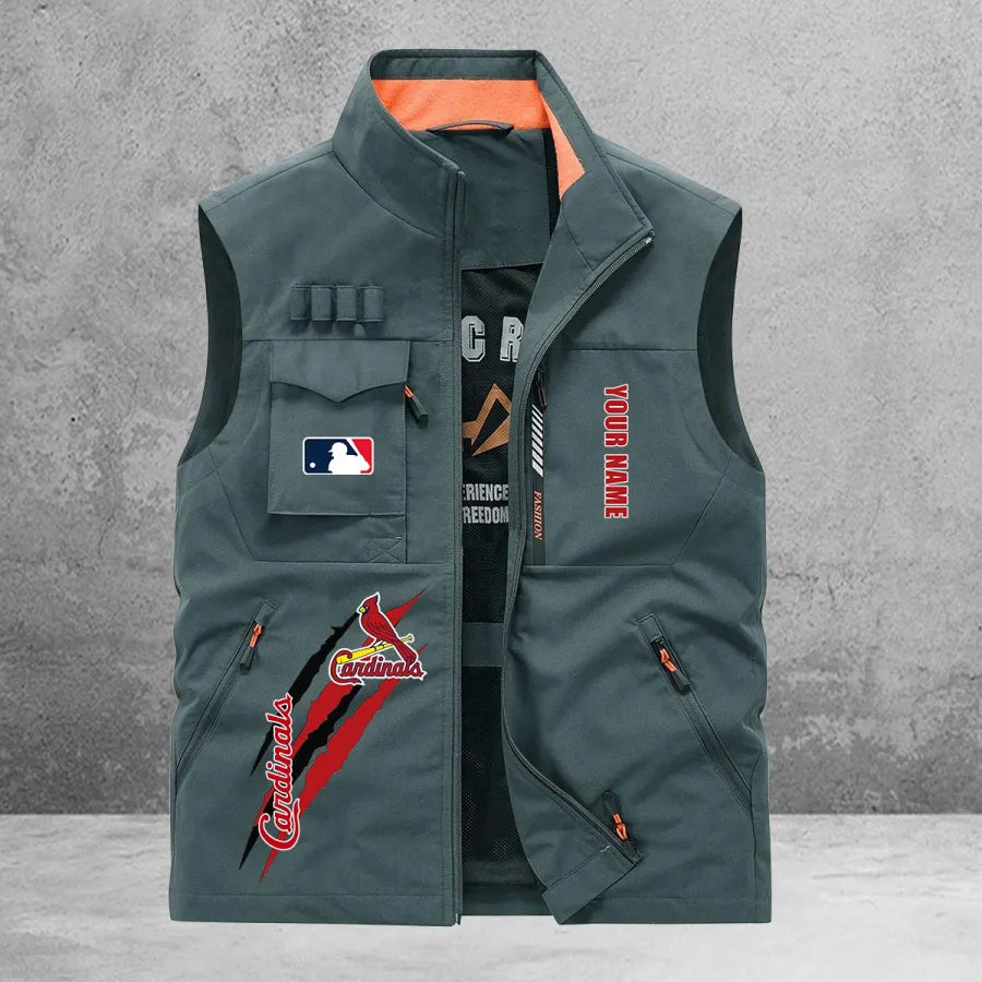 LIMITED EDITION - NEW CUSTOMIZED MLB24 SLC ST. LOUIS CARDINALS SLEEVELESS VEST