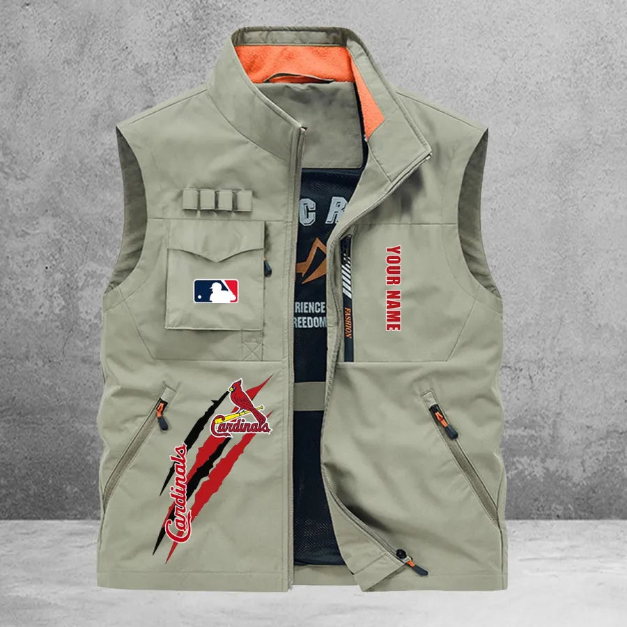LIMITED EDITION - NEW CUSTOMIZED MLB24 SLC ST. LOUIS CARDINALS SLEEVELESS VEST