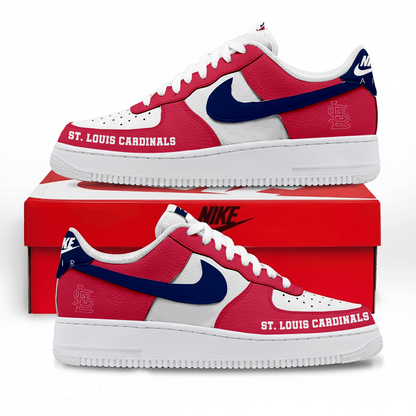 LIMITED EDITION - NEW CUSTOMIZED MLB24 SLC ST. LOUIS CARDINALS AF1 SNEAKERS