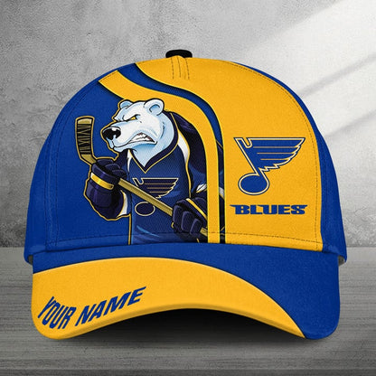 LIMITED EDITION - NEW CUSTOMIZED NHL14 SLB ST. LOUIS BLUES CLASSIC CAP