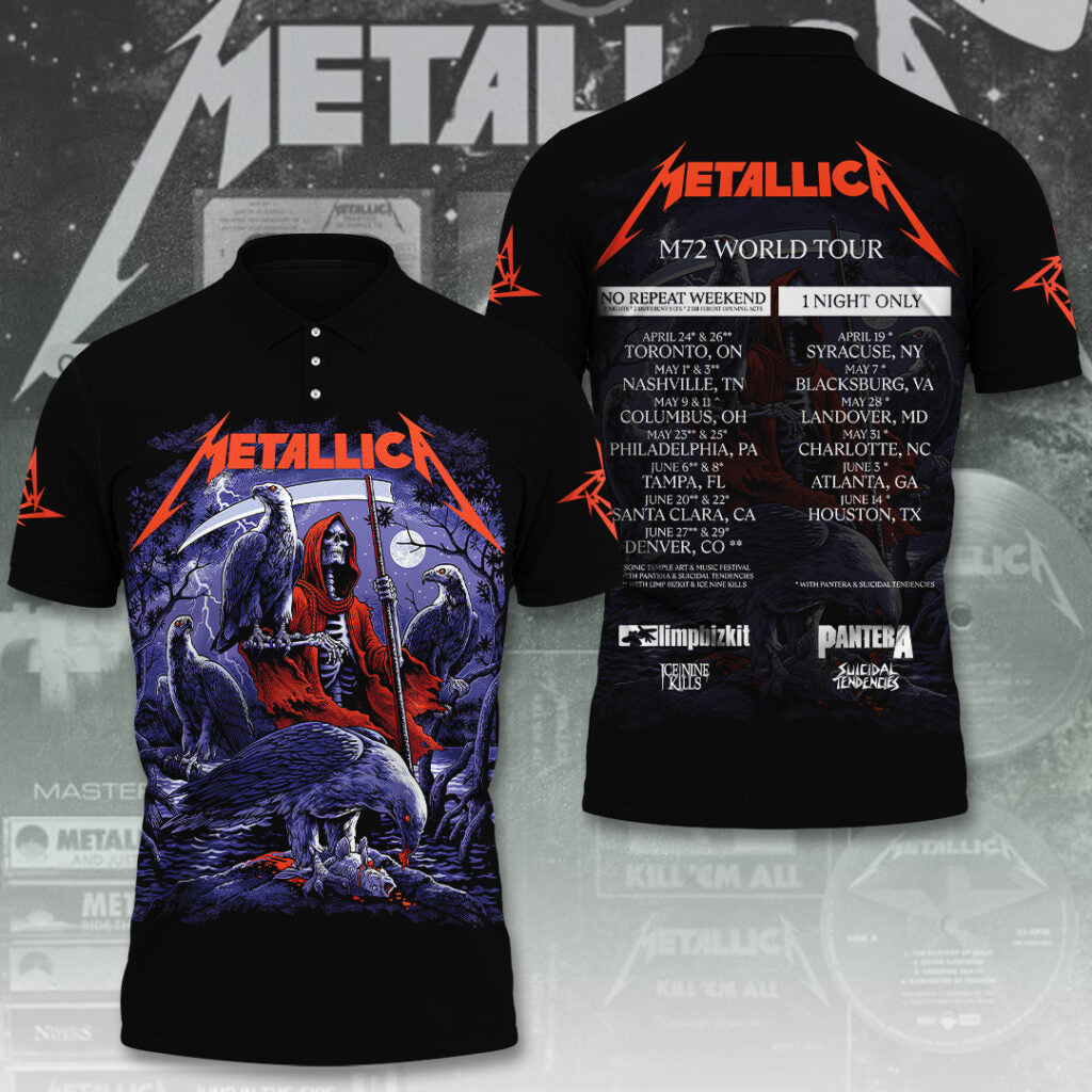 NEW PREMIUM METALLICA UNISEX T-SHIRT, POLO, HOODIE & JACKETS 2026