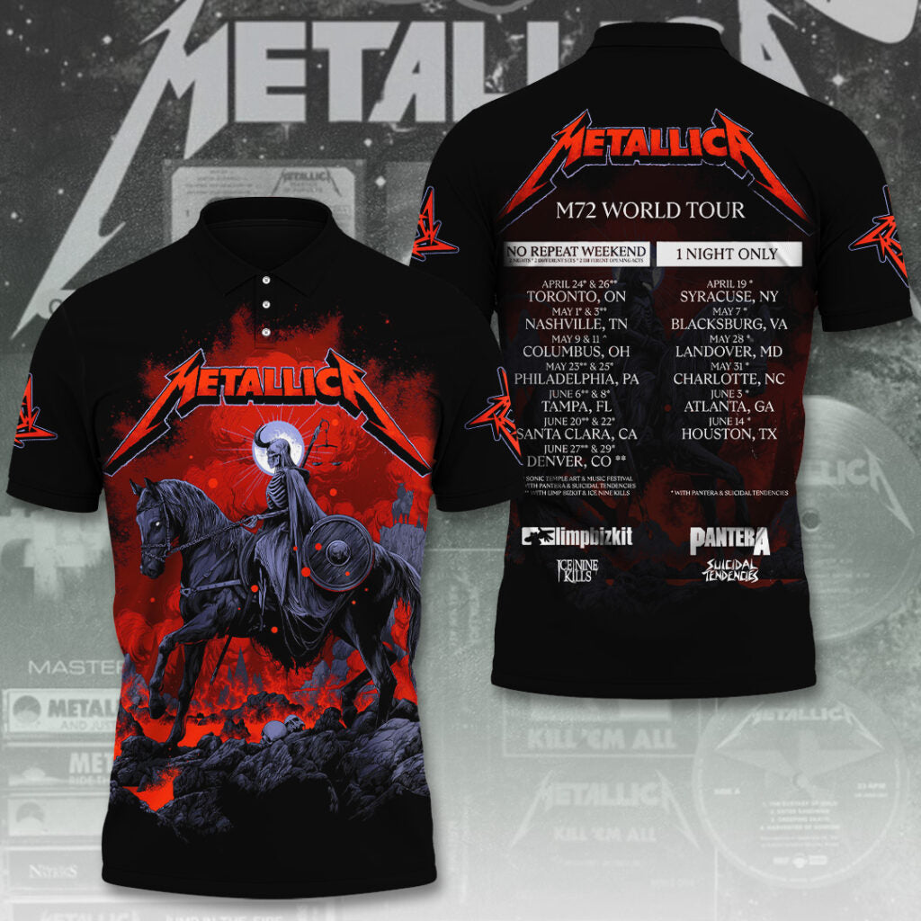 NEW PREMIUM METALLICA UNISEX T-SHIRT, POLO, HOODIE & JACKETS 2026