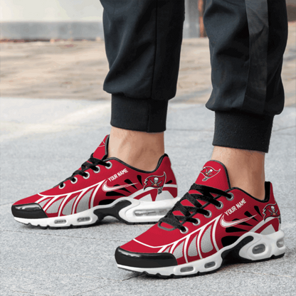 LIMITED EDITION - NEW CUSTOMIZED NFL10 TBB TAMPA BAY BUCCANEERS UNISEX AIR MAX PLUS SNEAKERS