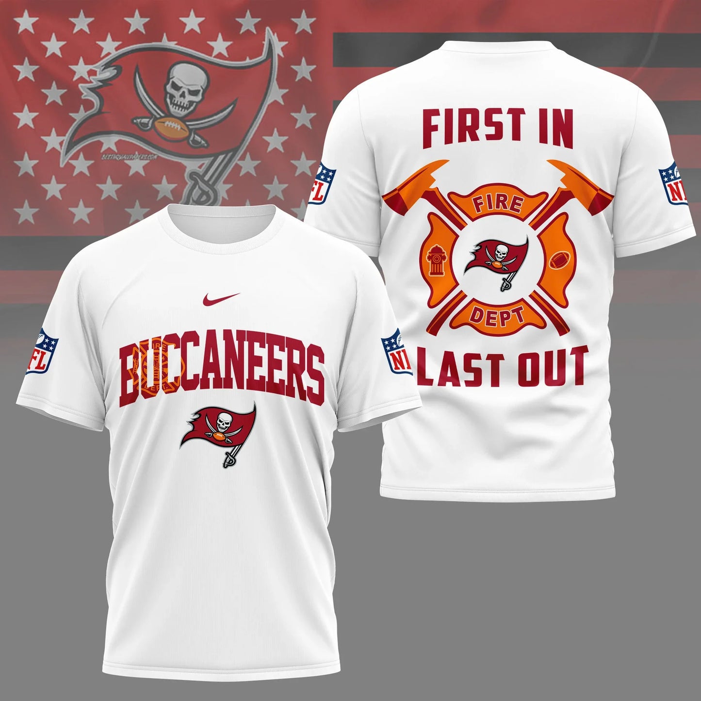 LIMITED EDITION - NEW CUSTOMIZED NFL10 TBB TAMPA BAY BUCCANEERS T-SHIRT | MULTIPLE COLORS AVAILABLE