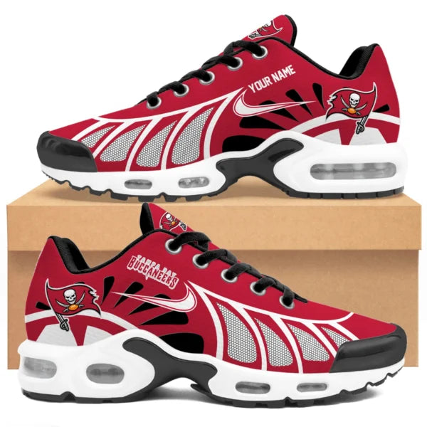 LIMITED EDITION - NEW CUSTOMIZED NFL10 TBB TAMPA BAY BUCCANEERS UNISEX AIR MAX PLUS SNEAKERS
