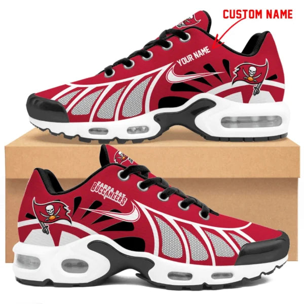 LIMITED EDITION - NEW CUSTOMIZED NFL10 TBB TAMPA BAY BUCCANEERS UNISEX AIR MAX PLUS SNEAKERS