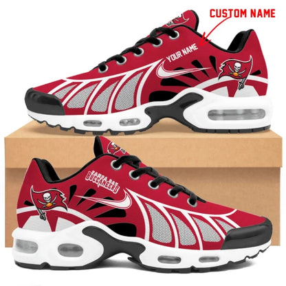 LIMITED EDITION - NEW CUSTOMIZED NFL10 TBB TAMPA BAY BUCCANEERS UNISEX AIR MAX PLUS SNEAKERS