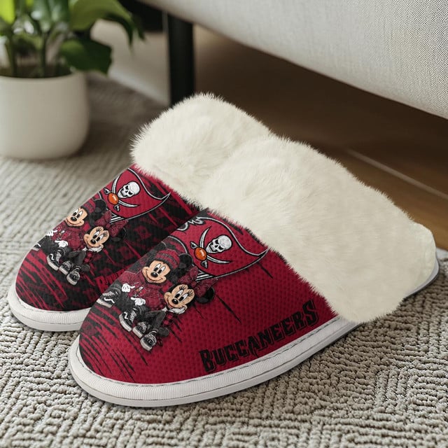 LIMITED EDITION - NEW CUSTOMIZED NFL10 TBB TAMPA BAY BUCCANEERS COTTON SLIPPERS