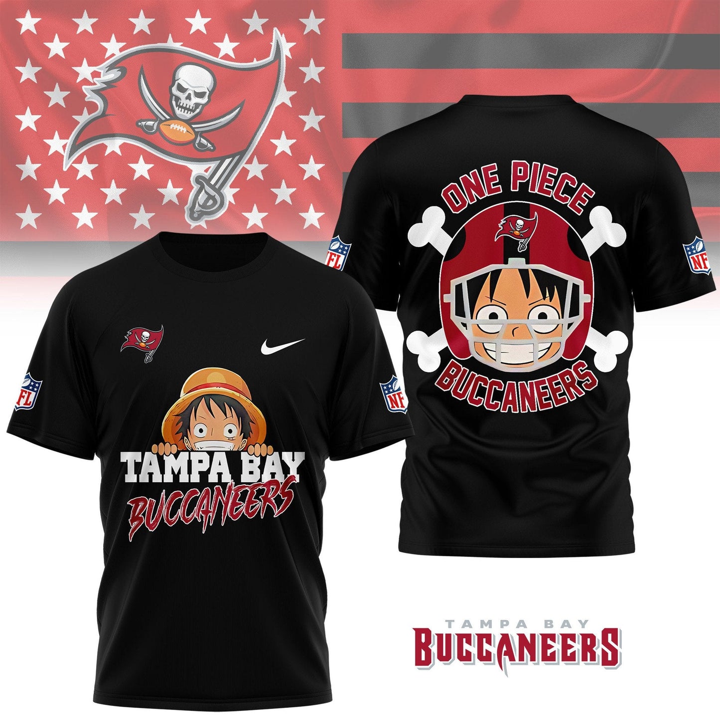 LIMITED EDITION - NEW CUSTOMIZED NFL10 TBB TAMPA BAY BUCCANEERS ONE PIECE FAN 3D SHIRT