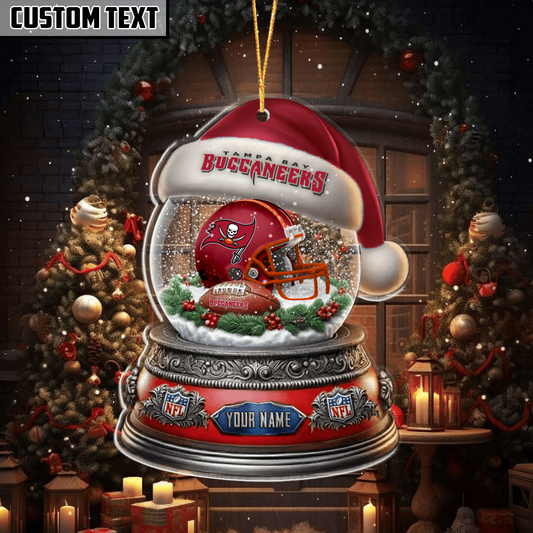 LIMITED EDITION - NEW CUSTOMIZED NFL10 TBB TAMPA BAY BUCCANEERS ORNAMENT