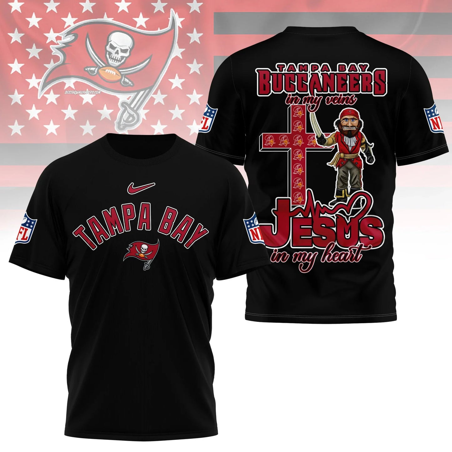 LIMITED EDITION - NEW CUSTOMIZED NFL10 TBB TAMPA BAY BUCCANEERS T-SHIRT | MULTIPLE COLORS AVAILABLE