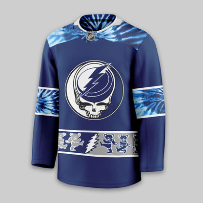 LIMITED EDITION - NEW CUSTOMIZED NHL12 TB LIGHTNING UNISEX HOCKEY JERSEY