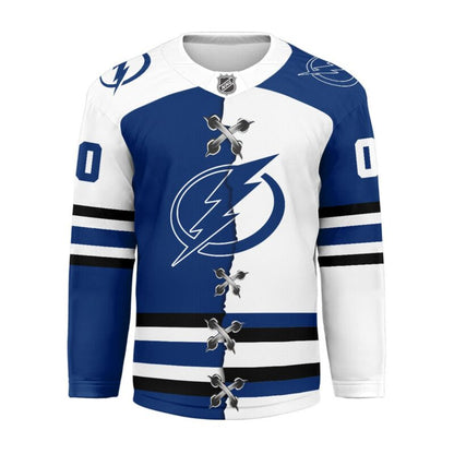 LIMITED EDITION - NEW CUSTOMIZED NHL12 TB LIGHTNING UNISEX HOCKEY JERSEY