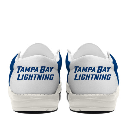 LIMITED EDITION - NEW CUSTOMIZED NHL12 TPL TAMPA BAY LIGHTNING LOAFER SHOES