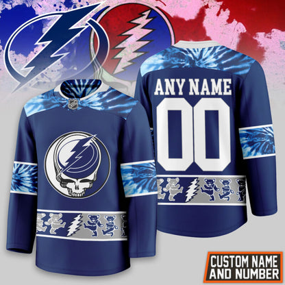 LIMITED EDITION - NEW CUSTOMIZED NHL12 TB LIGHTNING UNISEX HOCKEY JERSEY