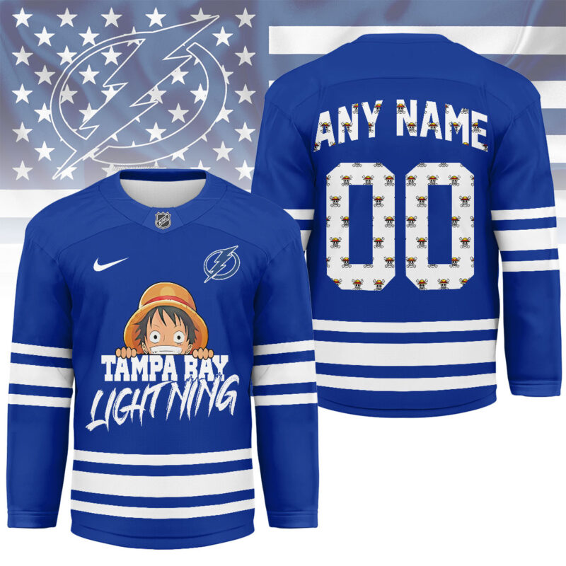 LIMITED EDITION - NEW CUSTOMIZED NHL12 TB LIGHTNING UNISEX HOCKEY JERSEY