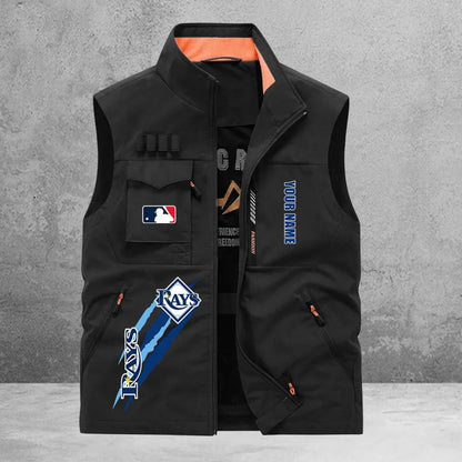 LIMITED EDITION - NEW CUSTOMIZED MLB21 TBR TAMPA BAY RAYS SLEEVELESS VEST