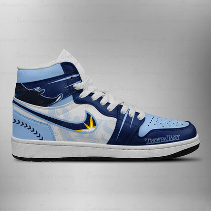 LIMITED EDITION - NEW CUSTOMIZED MLB21 TB RAYS AIR JORDAN SNEAKERS