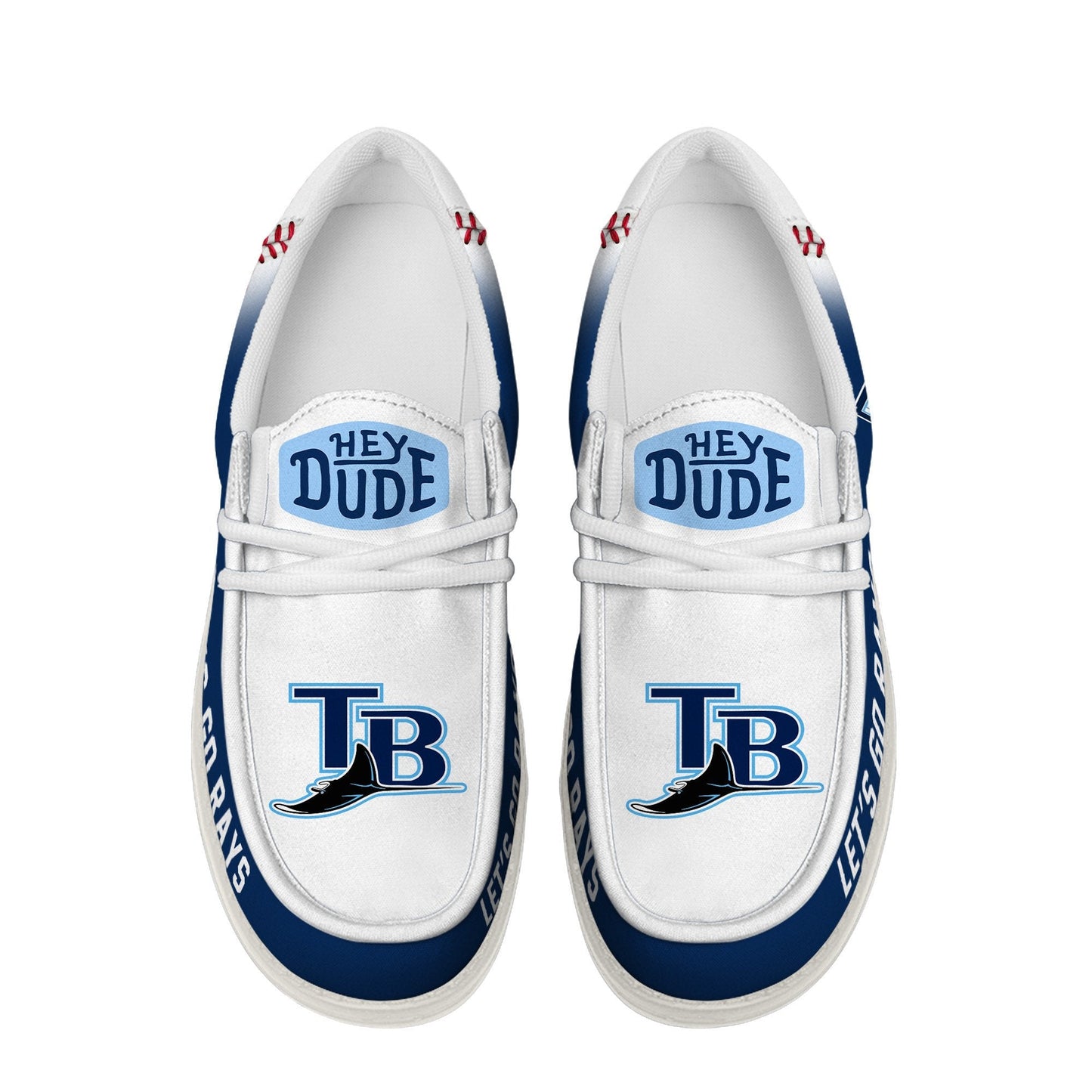 LIMITED EDITION - NEW CUSTOMIZED MLB21 TB RAYS LOAFER SHOES
