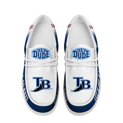 LIMITED EDITION - NEW CUSTOMIZED MLB21 TB RAYS LOAFER SHOES