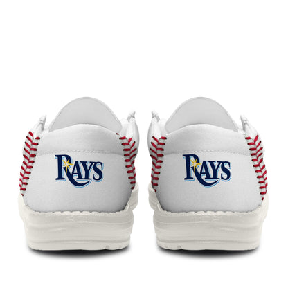 LIMITED EDITION - NEW CUSTOMIZED MLB21 TB RAYS LOAFER SHOES
