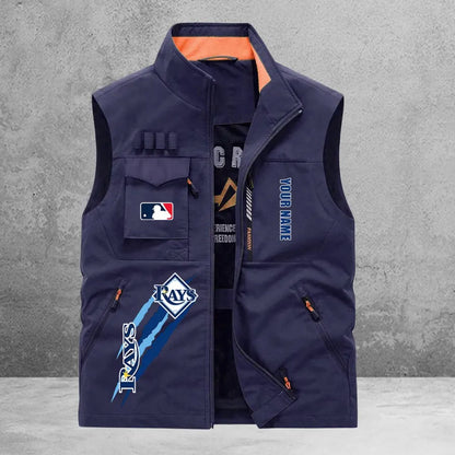 LIMITED EDITION - NEW CUSTOMIZED MLB21 TBR TAMPA BAY RAYS SLEEVELESS VEST