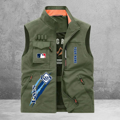 LIMITED EDITION - NEW CUSTOMIZED MLB21 TBR TAMPA BAY RAYS SLEEVELESS VEST