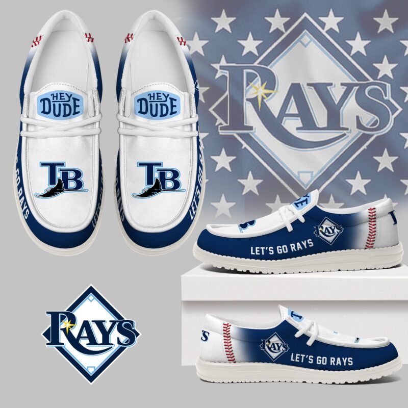 LIMITED EDITION - NEW CUSTOMIZED MLB21 TB RAYS LOAFER SHOES