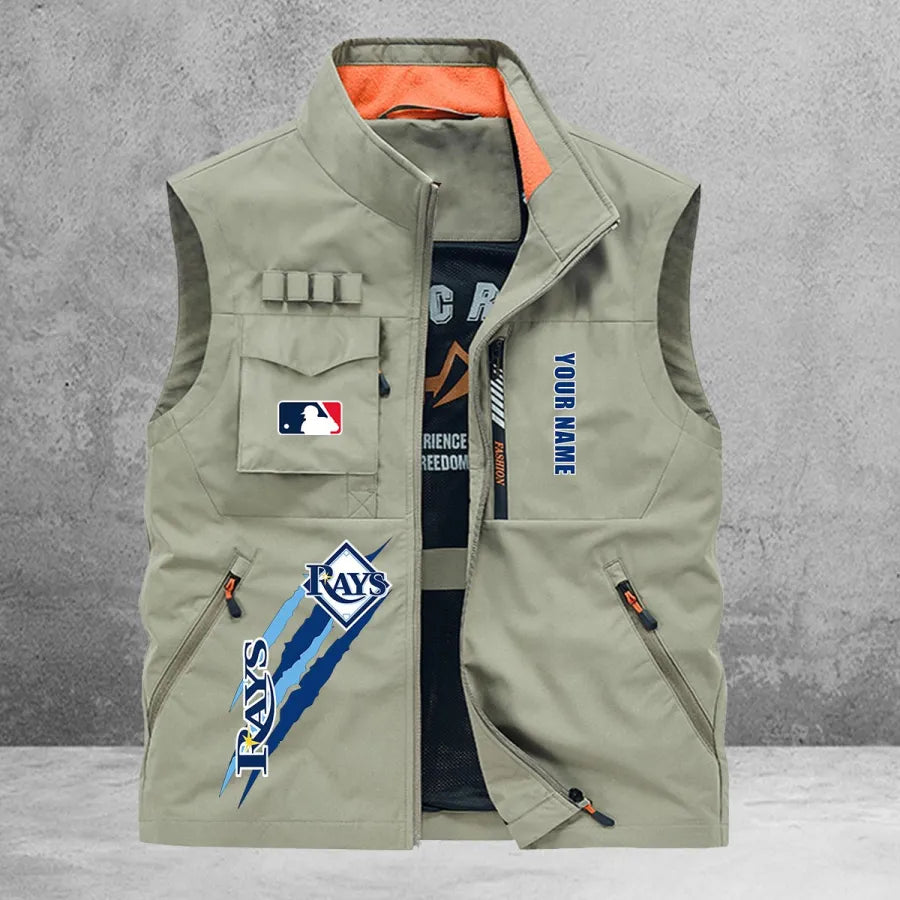 LIMITED EDITION - NEW CUSTOMIZED MLB21 TBR TAMPA BAY RAYS SLEEVELESS VEST